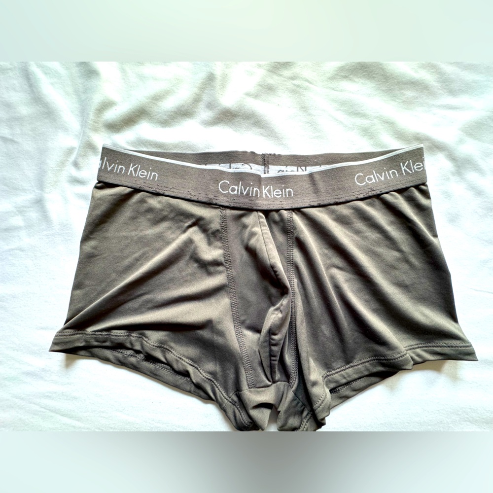 Vintage Calvin Klein Silver Trunks Small